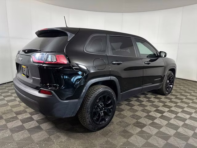 2020 Diamond Black Crystal Pearlcoat Jeep Cherokee Sport SUV