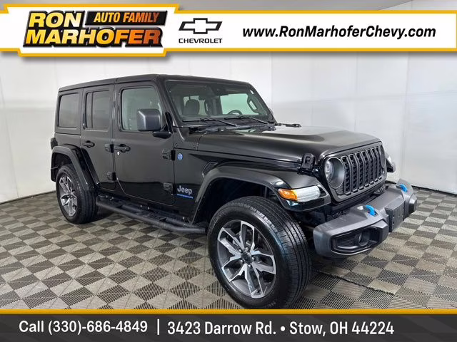 2024 Black Clearcoat Jeep Wrangler Sport S 4xe 4X4 SUV