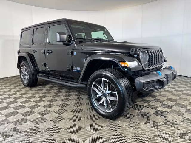 2024 Black Clearcoat Jeep Wrangler Sport S 4xe 4X4 SUV