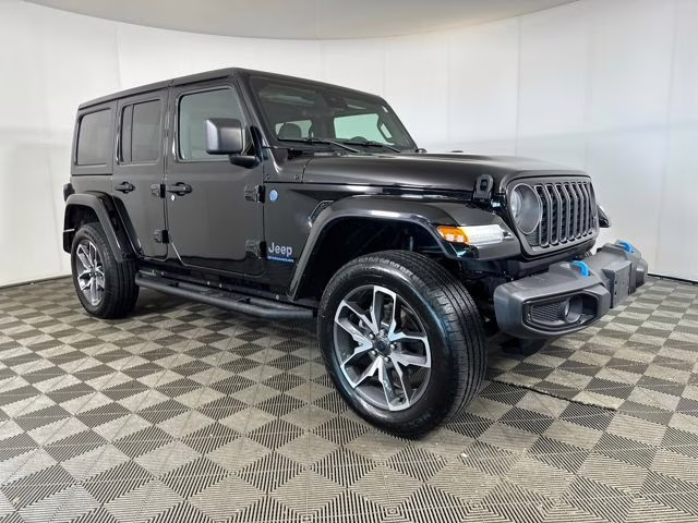 2024 Black Clearcoat Jeep Wrangler Sport S 4xe 4X4 SUV