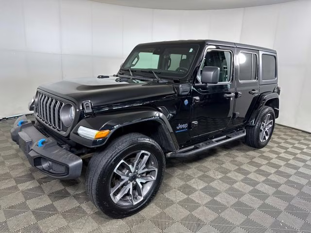 2024 Black Clearcoat Jeep Wrangler Sport S 4xe 4X4 SUV