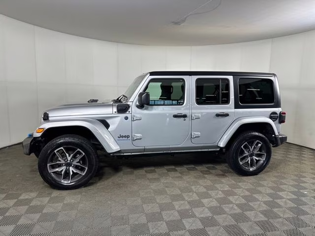 2024 Silver Zynith Clearcoat Jeep Wrangler Sport S 4xe 4X4 SUV