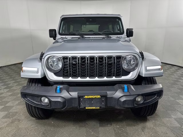 2024 Silver Zynith Clearcoat Jeep Wrangler Sport S 4xe 4X4 SUV