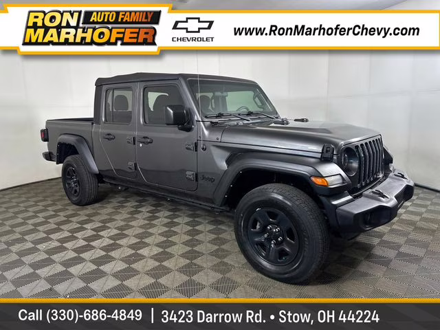 2022 Granite Crystal Metallic Clearcoat Jeep Gladiator Sport 4X4 Truck