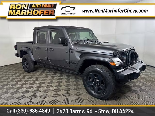 2022 Granite Crystal Metallic Clearcoat Jeep Gladiator Sport 4X4 Truck