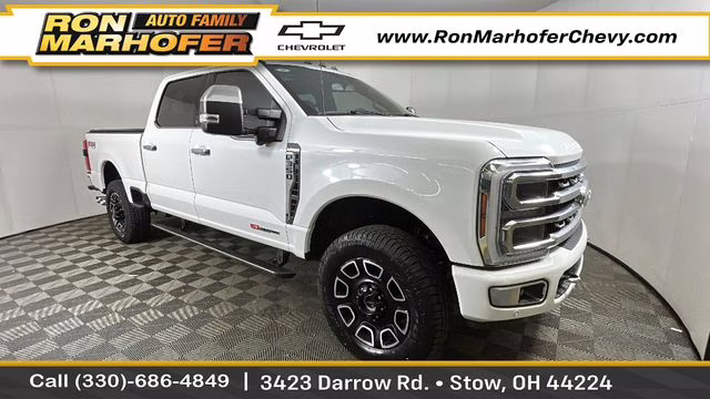2024 White Metallic Ford F-350SD Platinum 4X4 Truck