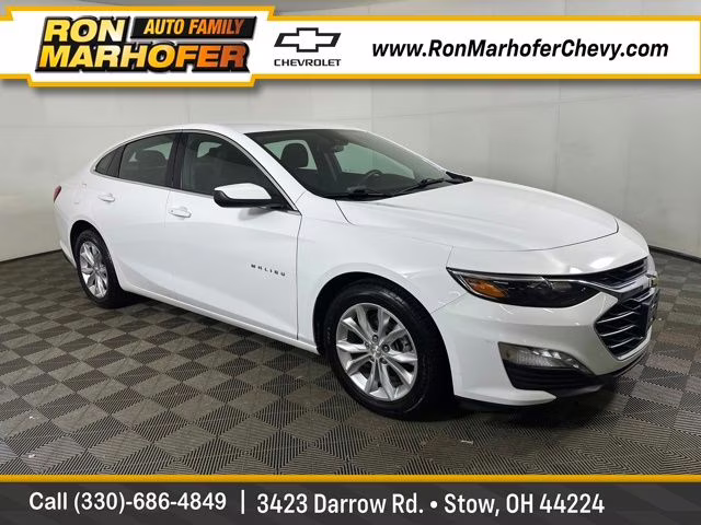 2023 White Chevrolet Malibu LT FWD Sedan