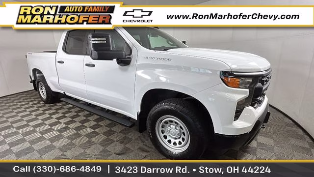 2024 Summit White Chevrolet Silverado 1500 WT 4X4 Truck