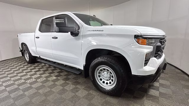 2024 Summit White Chevrolet Silverado 1500 WT 4X4 Truck