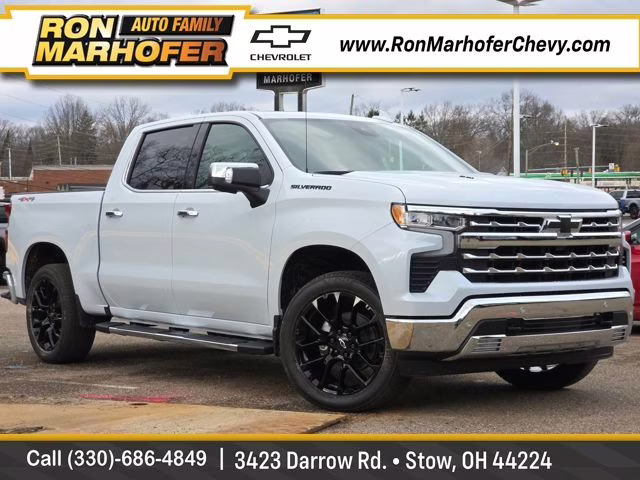 2026 Polar White Tricoat Chevrolet Silverado 1500 LTZ 4X4 Truck