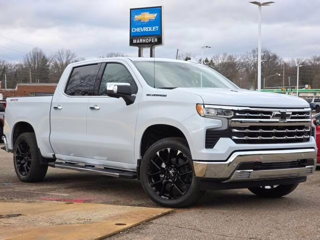 2026 Polar White Tricoat Chevrolet Silverado 1500 LTZ 4X4 Truck