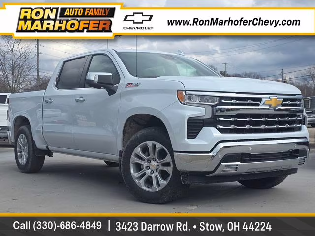 2026 Polar White Tricoat Chevrolet Silverado 1500 LTZ 4X4 Truck