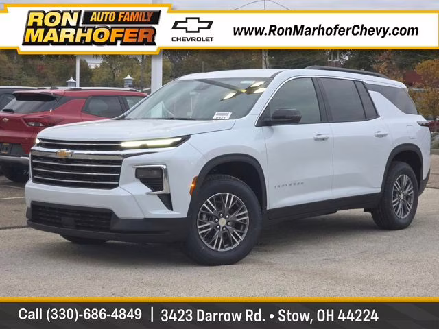 2026 Polar White Tricoat Chevrolet Traverse LT FWD SUV