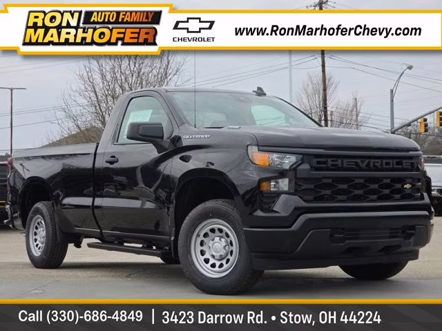 2026 Black Chevrolet Silverado 1500 WT RWD Truck