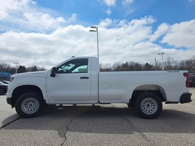 2026 Summit White Chevrolet Silverado 1500 WT 4X4 Truck