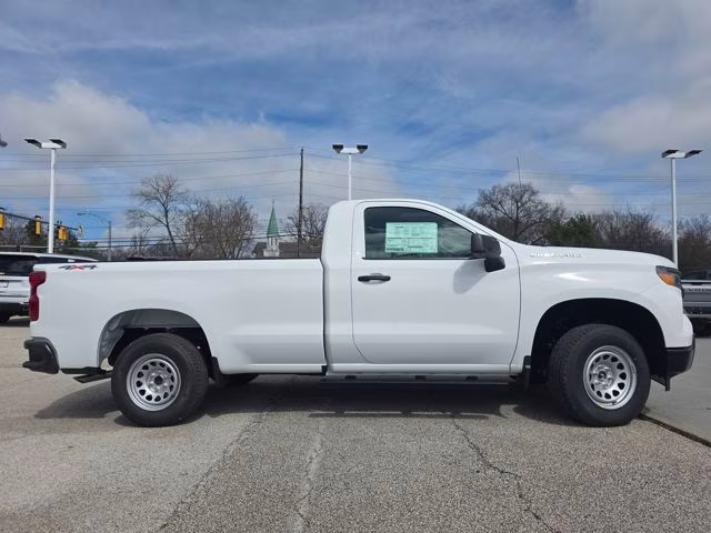 2026 Summit White Chevrolet Silverado 1500 WT 4X4 Truck