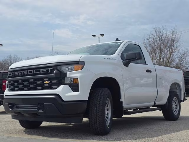 2026 Summit White Chevrolet Silverado 1500 WT 4X4 Truck