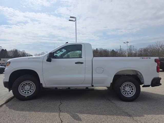 2026 Summit White Chevrolet Silverado 1500 WT 4X4 Truck