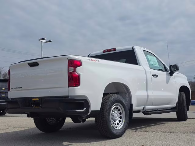 2026 Summit White Chevrolet Silverado 1500 WT 4X4 Truck