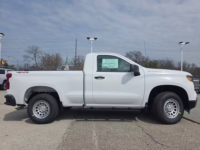 2026 Summit White Chevrolet Silverado 1500 WT 4X4 Truck