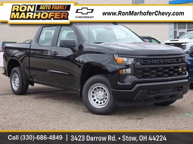 2026 Black Chevrolet Silverado 1500 WT 4X4 Truck