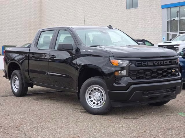 2026 Black Chevrolet Silverado 1500 WT 4X4 Truck
