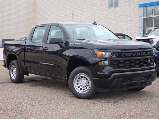 2026 Black Chevrolet Silverado 1500 WT 4X4 Truck