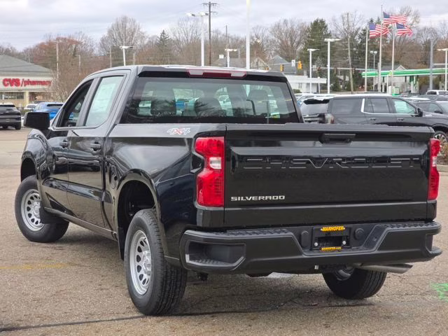 2026 Black Chevrolet Silverado 1500 WT 4X4 Truck