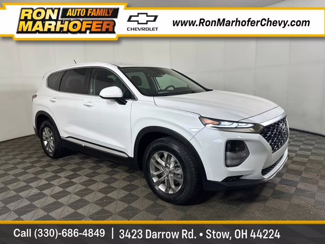 2019 Quartz White Hyundai Santa Fe SE FWD SUV
