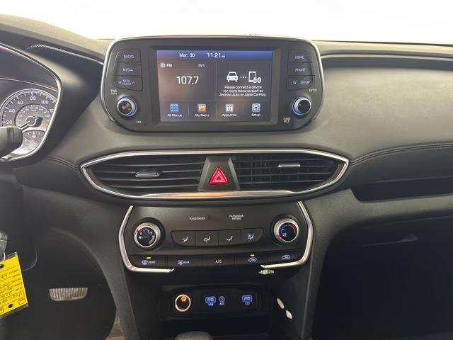 2019 Quartz White Hyundai Santa Fe SE FWD SUV
