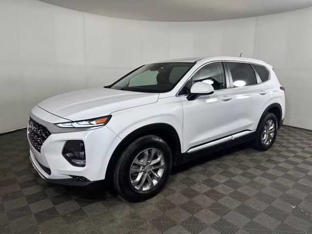 2019 Quartz White Hyundai Santa Fe SE FWD SUV