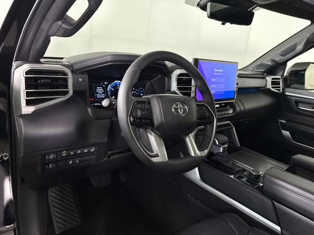 2024 Midnight Black Metallic Toyota Tundra Hybrid Platinum 4X4 Truck