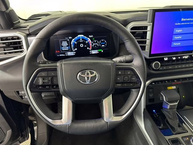 2024 Midnight Black Metallic Toyota Tundra Hybrid Platinum 4X4 Truck