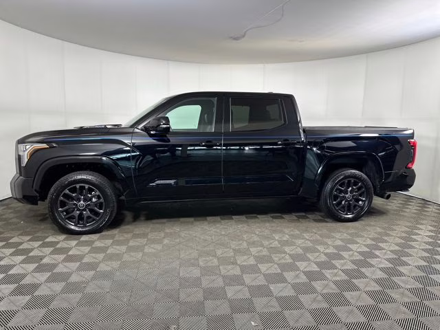 2024 Midnight Black Metallic Toyota Tundra Hybrid Platinum 4X4 Truck