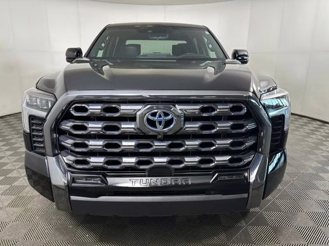 2024 Midnight Black Metallic Toyota Tundra Hybrid Platinum 4X4 Truck