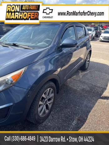 2016 Twilight Blue Kia Sportage LX AWD SUV