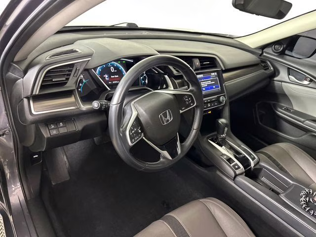 2021 Modern Steel Metallic Honda Civic EX-L FWD Sedan