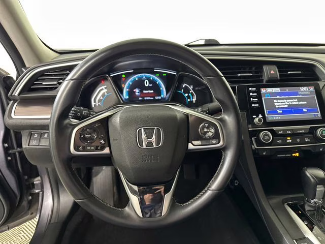 2021 Modern Steel Metallic Honda Civic EX-L FWD Sedan
