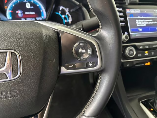 2021 Modern Steel Metallic Honda Civic EX-L FWD Sedan