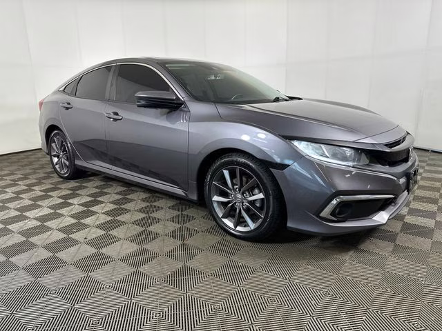 2021 Modern Steel Metallic Honda Civic EX-L FWD Sedan