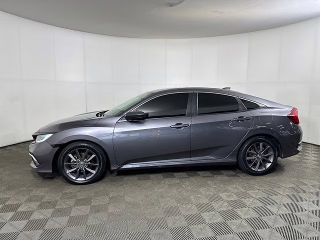 2021 Modern Steel Metallic Honda Civic EX-L FWD Sedan