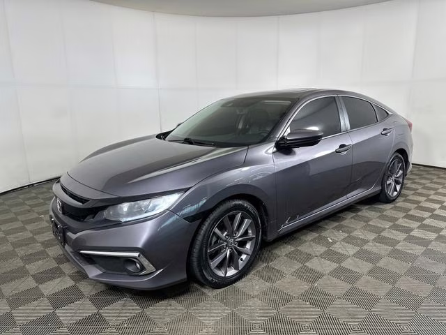 2021 Modern Steel Metallic Honda Civic EX-L FWD Sedan