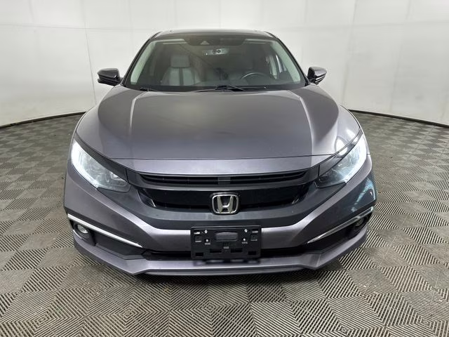 2021 Modern Steel Metallic Honda Civic EX-L FWD Sedan