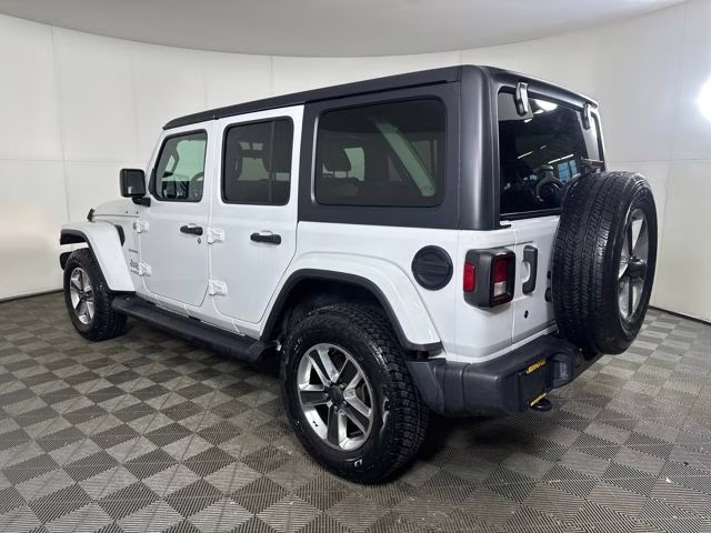 2020 Bright White Clearcoat Jeep Wrangler Unlimited Sahara 4X4 SUV