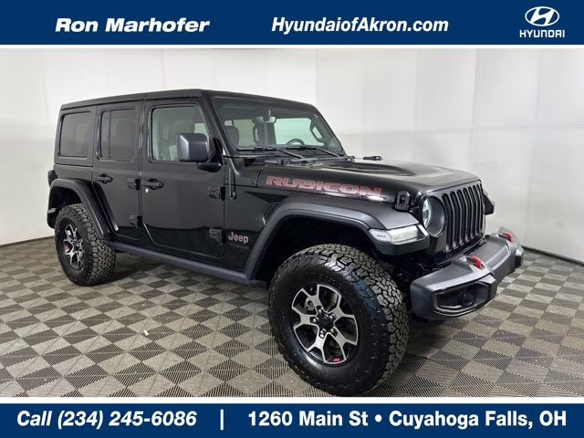 2020 Black Clearcoat Jeep Wrangler Unlimited Rubicon 4X4 SUV