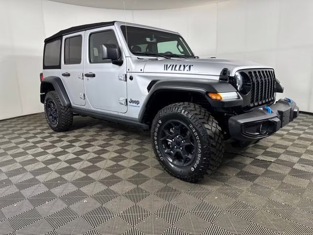 2023 Silver Zynith Clearcoat Jeep Wrangler Base 4xe 4X4 SUV