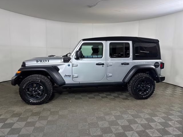 2023 Silver Zynith Clearcoat Jeep Wrangler Base 4xe 4X4 SUV