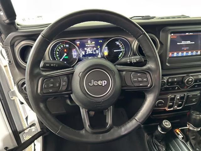 2023 Bright White Clearcoat Jeep Wrangler Base 4xe 4X4 SUV