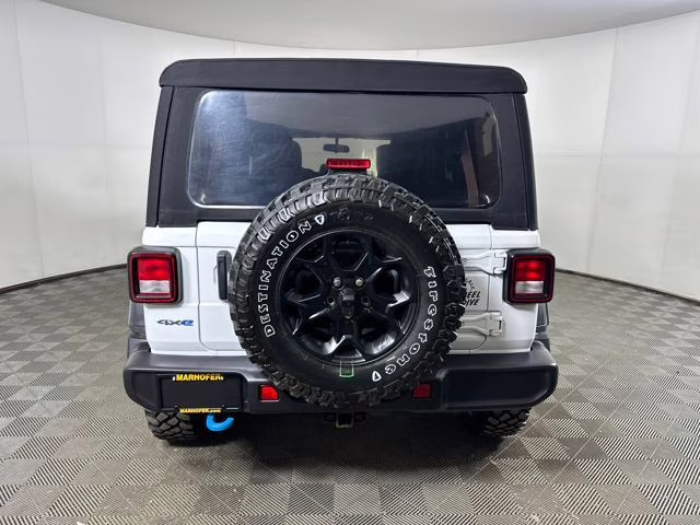 2023 Bright White Clearcoat Jeep Wrangler Base 4xe 4X4 SUV