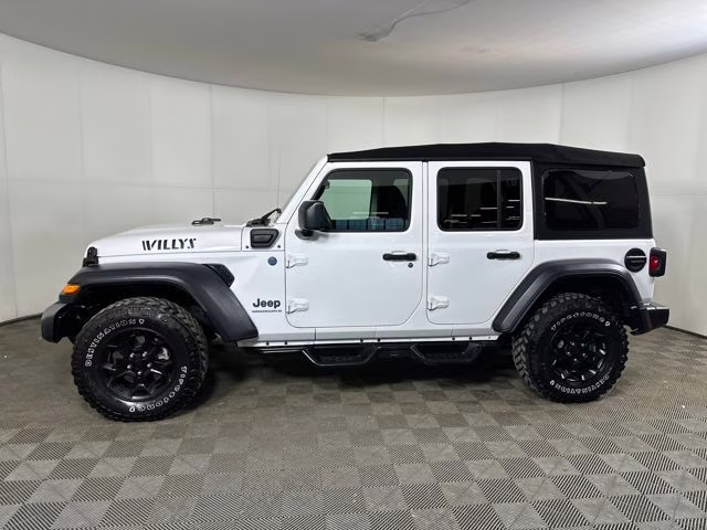 2023 Bright White Clearcoat Jeep Wrangler Base 4xe 4X4 SUV